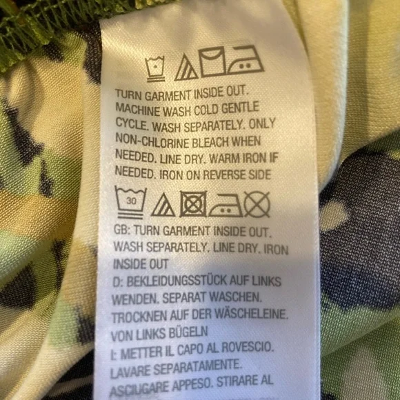 Bob Mackie wearable art large wide leg tropical pants - Picture 4 of 7